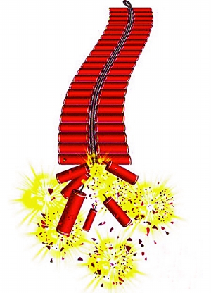 鞭炮為什么會(huì)噼噼啪啪的響