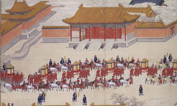 明朝官員覲見(jiàn)圖