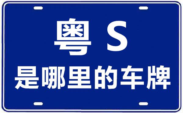 粵S是哪里的車牌號,東莞的車牌號是粵什么