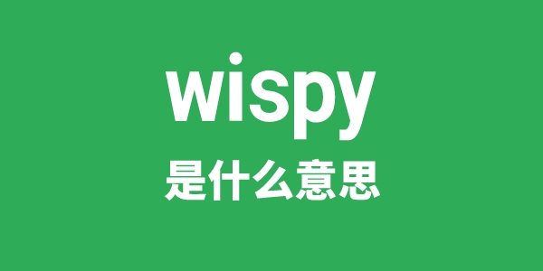 wispy是什么意思