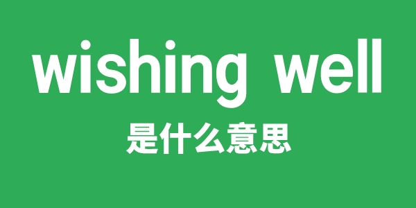 wishing well是什么意思