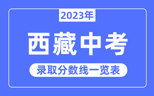 2023年西藏中考錄取分數(shù)線,西藏中考分數(shù)線是多少