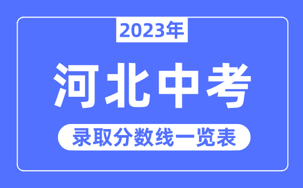 2023年河北中考錄取分?jǐn)?shù)線,河北中考分?jǐn)?shù)線是多少