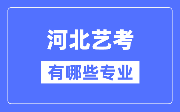 河北藝考有哪些專業(yè),河北藝術(shù)統(tǒng)考選什么專業(yè)？