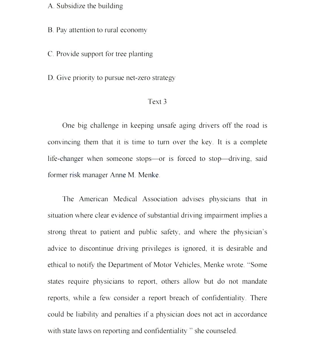 2024年考研英語二試卷真題及答案解析