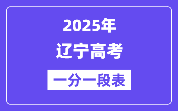 2025遼寧高考一分一段表,查詢位次及排名（完整版）