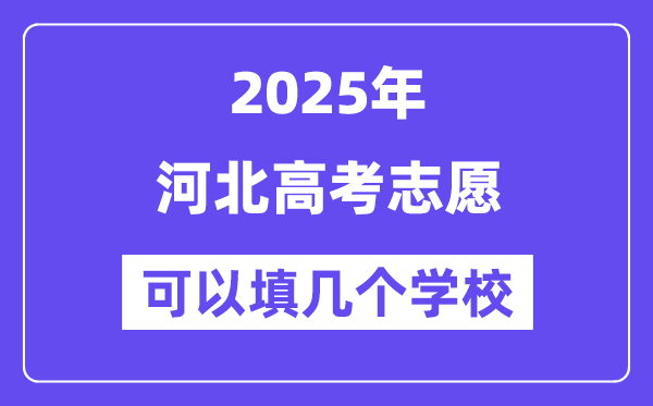 2025河北高考志愿可以填幾個學校？附詳細填報流程