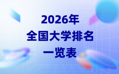 2026年全國(guó)大學(xué)排名一覽表_各